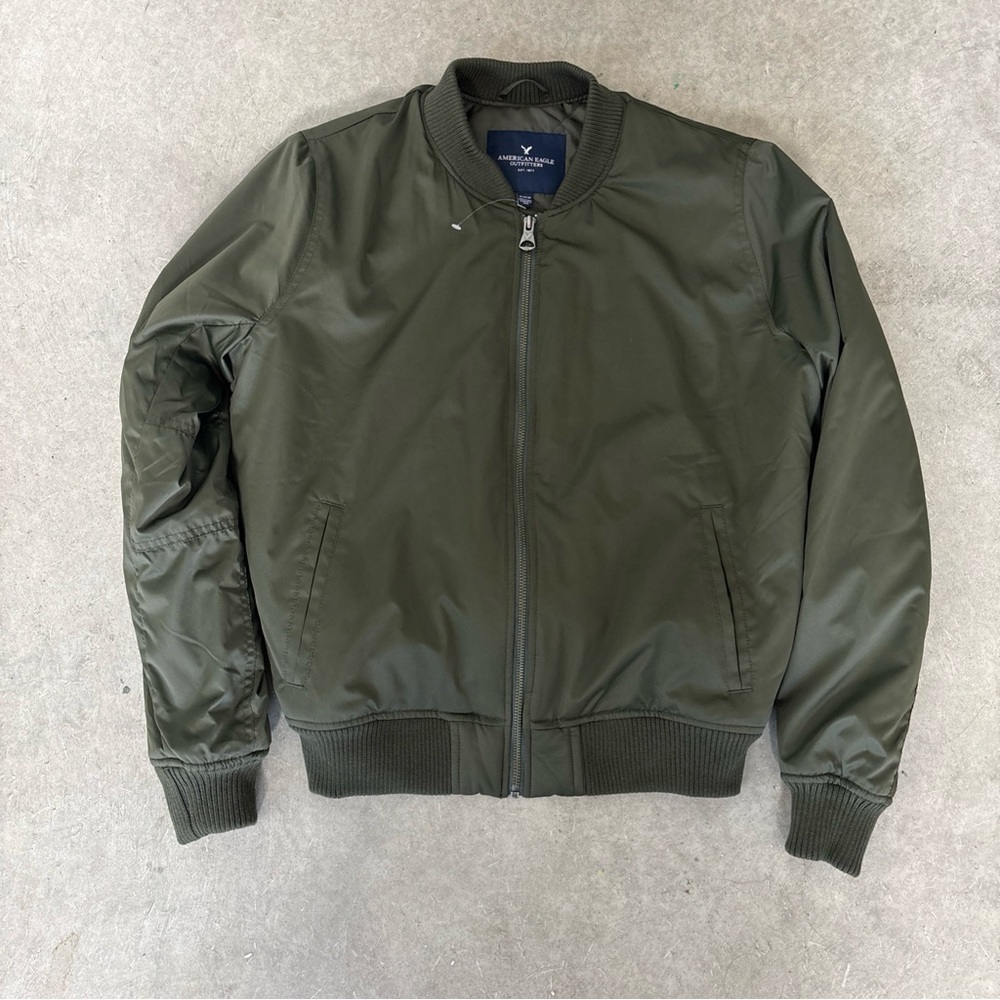 American Eagle Outfitters Olive Bomber Jacket